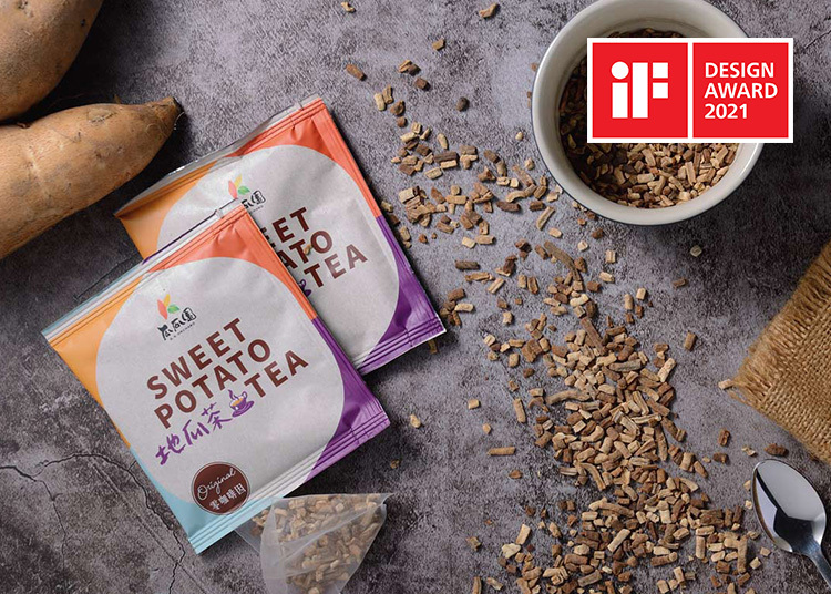 專訪2021 年 iF 設計獎包裝設計項目獲獎產品「K.K.ORCHARD - Sweet Potato Tea」，獲獎者瓜瓜園總經理 邱裕翔及 Styleplus Design。